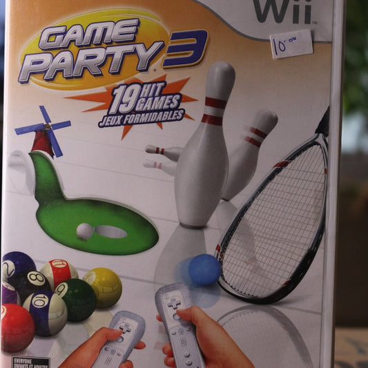 Wii Game Party 3 Nintendo Wii, 2009 19 Hit Games Complete W/ Manual