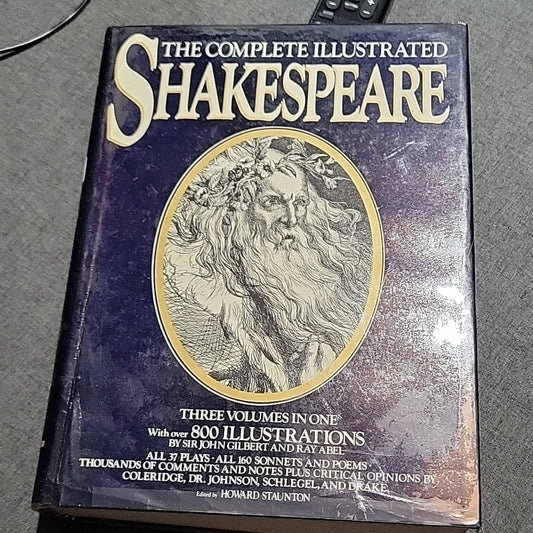 The Complete Shakespeare Huge Book Three Volumes In One 1979 800 Illustrations