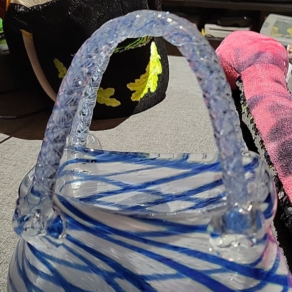 Large Murano Style Glass Handbag