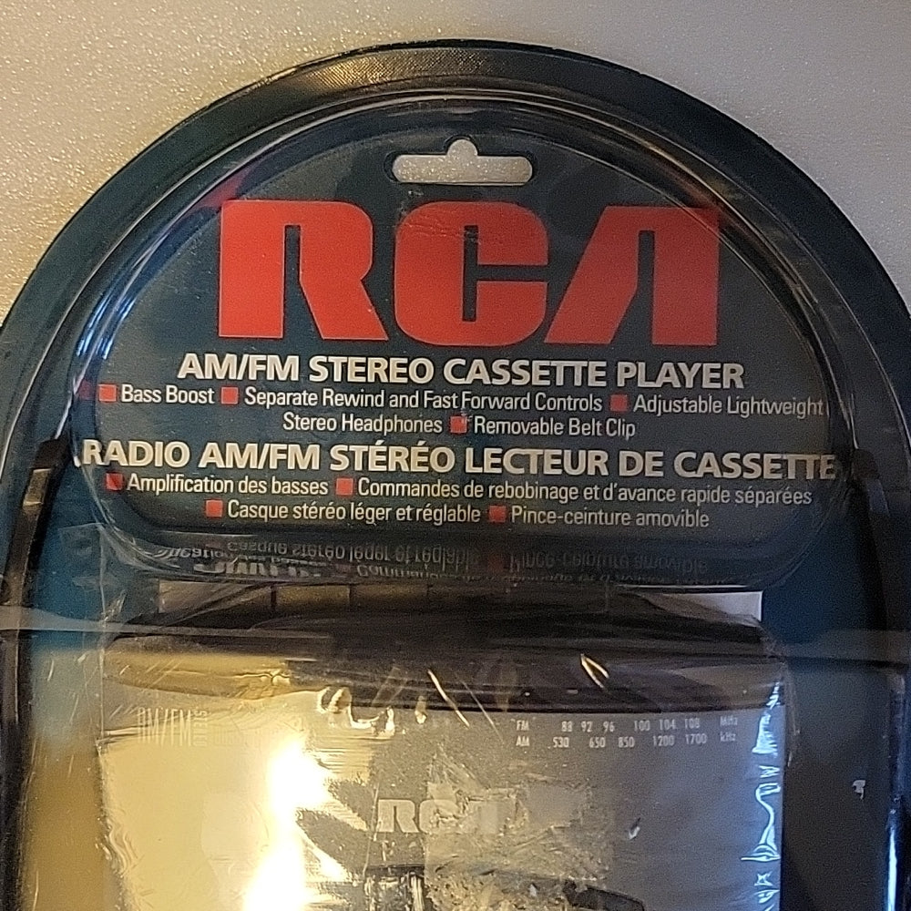 Radio Am/Fm Stereo Cassette Player Brand New Sealed Rca Bass Booster With Head