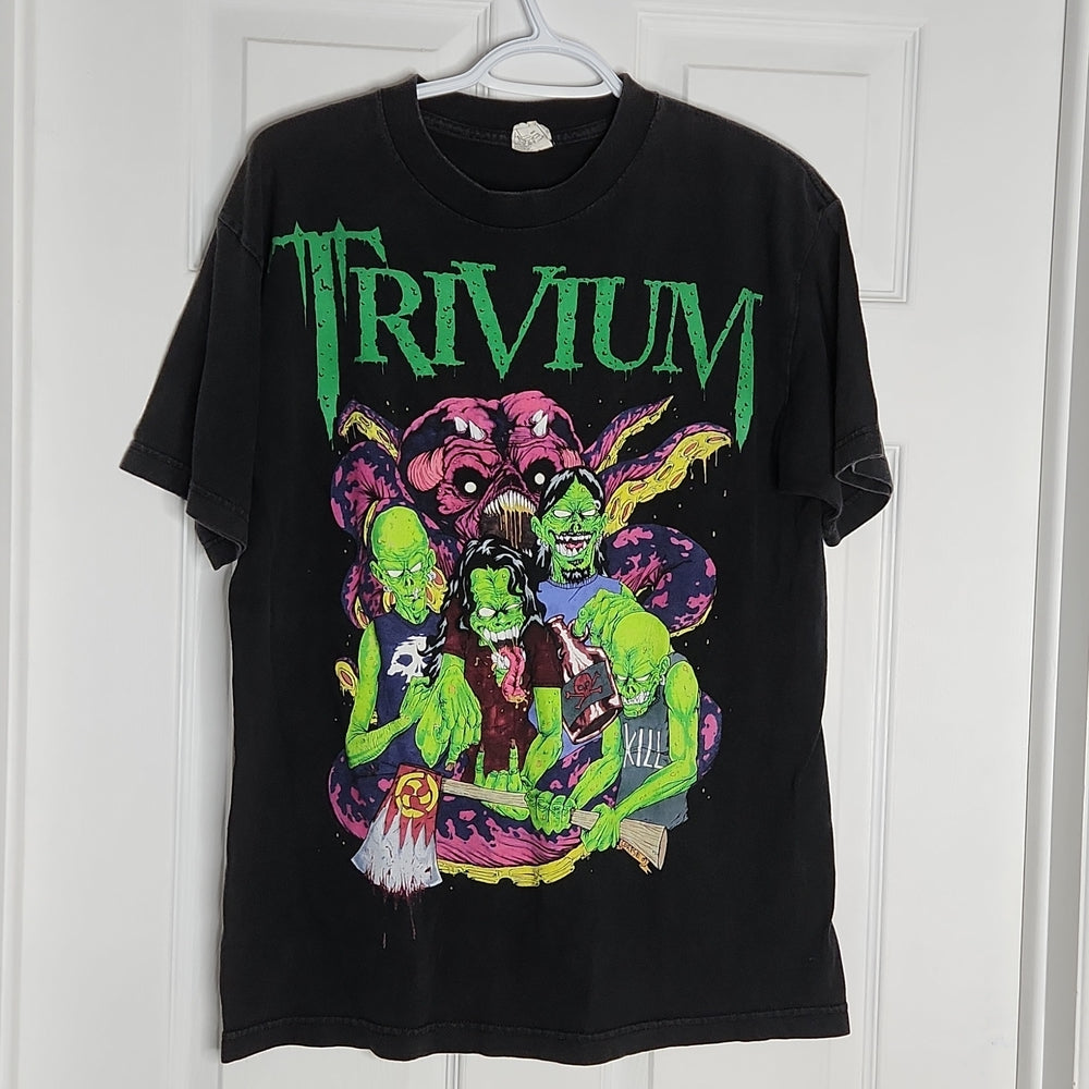 Trivium Goblin Kill Black Concert Band T Shirt Medium