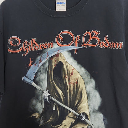 Children Of Bodom Grey Reaper T Shirt Medium