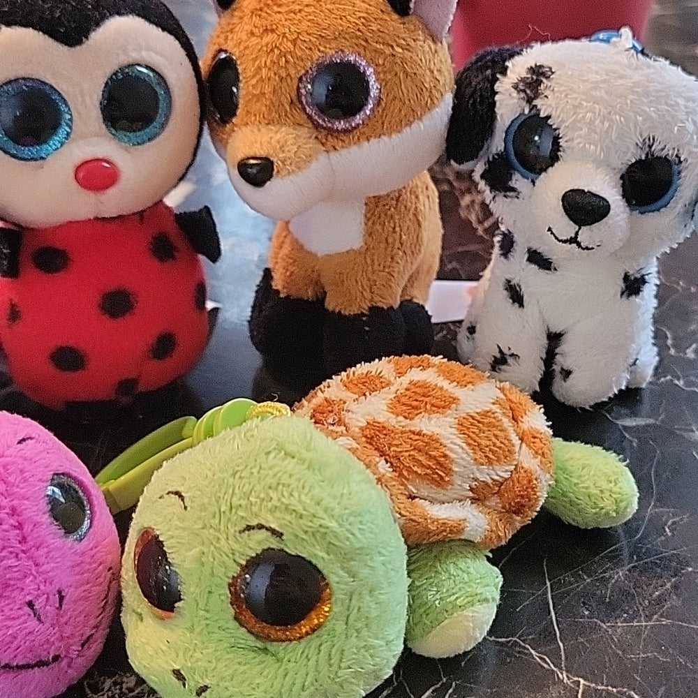 Lot Ty Plush Toys Beanies Bugsy Monstaz Zelda Plush Soft Toy Clip