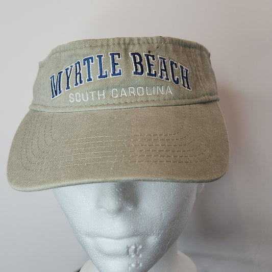 Myrtle Beach Grey Visor Adjustable Velcros