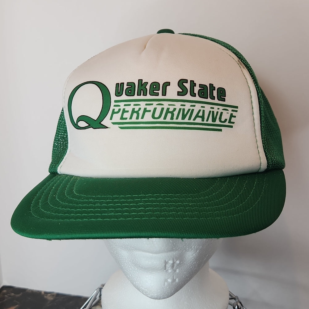 Vintage Quaker State Performance Trucker Snapback Cap