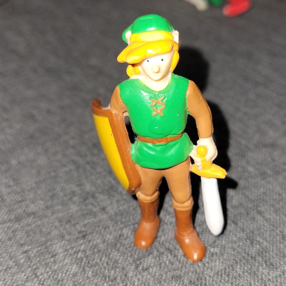 Vintage 1989 Applause Nintendo 3” Legend Of Zelda Link Sword Shield Pvc Figure