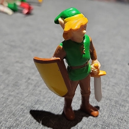 Vintage 1989 Applause Nintendo 3” Legend Of Zelda Link Sword Shield Pvc Figure