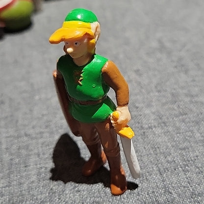 Vintage 1989 Applause Nintendo 3” Legend Of Zelda Link Sword Shield Pvc Figure