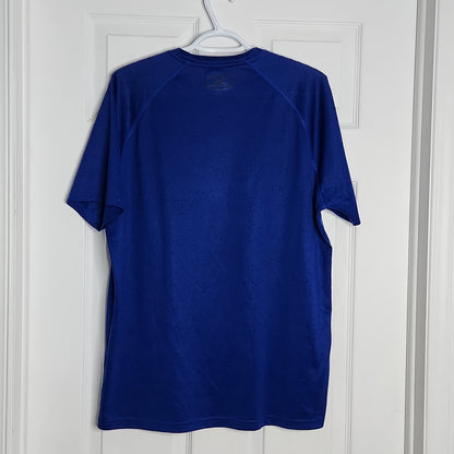 Under Armour Heatgear Blue With Black Logo T Shirt Medium