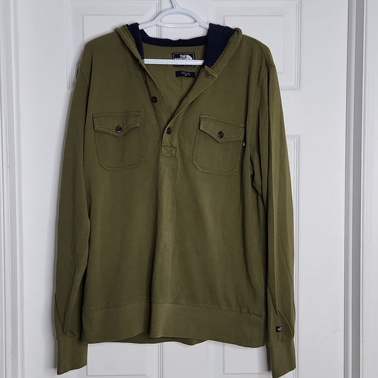 The North Face Hoodie Long Sleeve Tee Green Medium