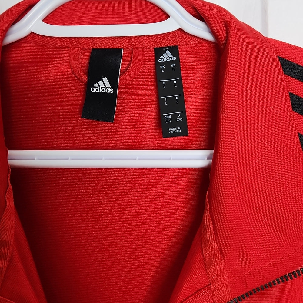 Old School Adidas Red Jacket Large