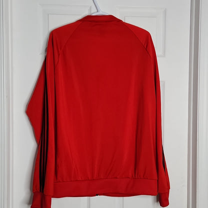 Old School Adidas Red Jacket Large