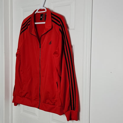 Old School Adidas Red Jacket Large