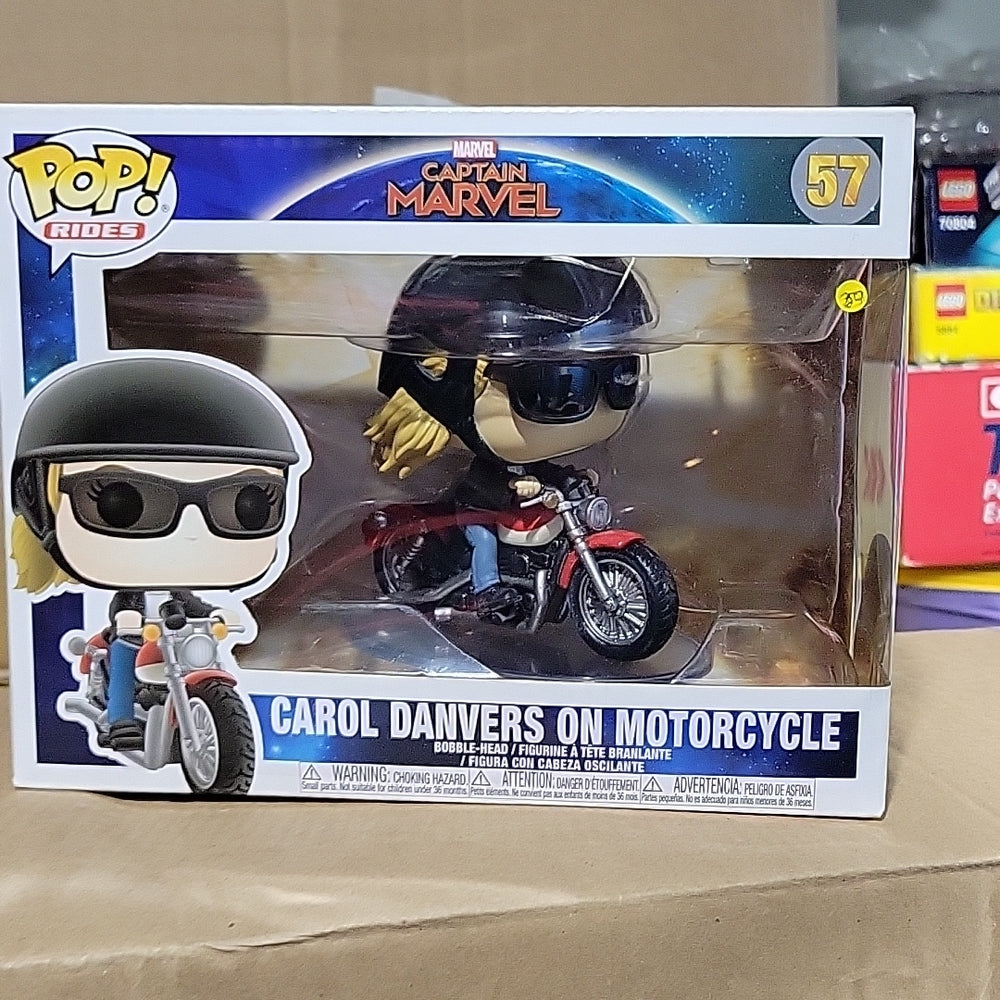 Carol Dan Vers On Motorcycle Pop! 57 Captain Marvel Rides Figure Toy