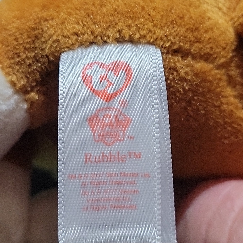 Rubble sales beanie baby