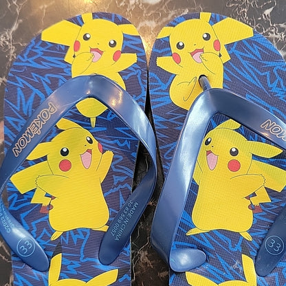 Tongs Enfant Imprimées Pikachu – Pokémon Marine For Little Kids Size 33