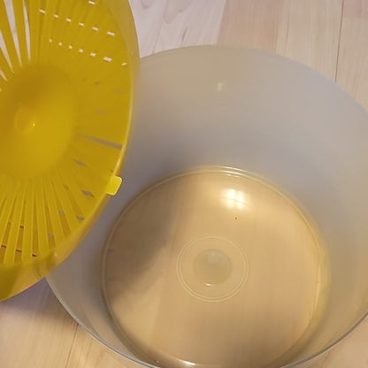 Triumph Brevet Salad Spinner / Dryer - Yellow- Made In France Mid-Century Mcm