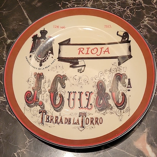 Decoration 2004 Bia Rare Plate Rioja J.Cuiz&Ça Terrade La Torro