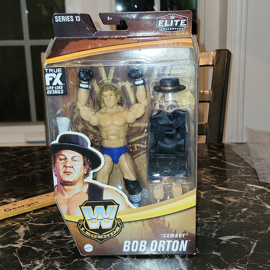 Cowboy Bob Orton Wwe Legends Series 13 Elite Collection Wrestling Figure In Hand