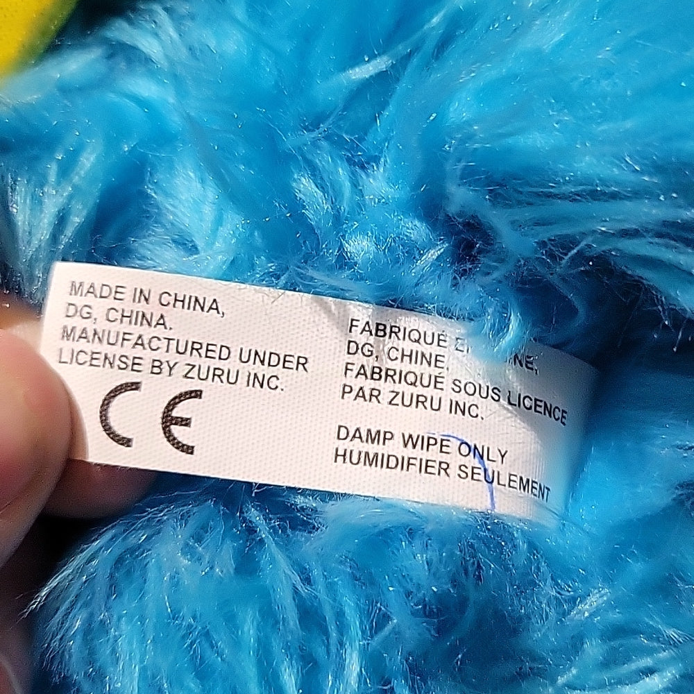 Zuru Rainbocorns Plush Blue Unicorn Rainbow Bunny 10" Reversible Sequins Design