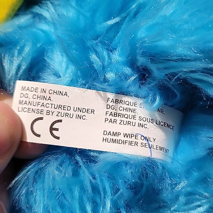 Zuru Rainbocorns Plush Blue Unicorn Rainbow Bunny 10" Reversible Sequins Design
