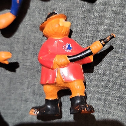 Lot Of 3 Pvcvintage Youppi Figurines Of Baseball Sport Team Montreal Expos #2