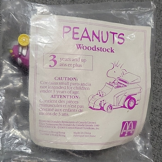 Vintage Peanuts Woodstock Mc Donald'S 1989 Sealed In Bag
