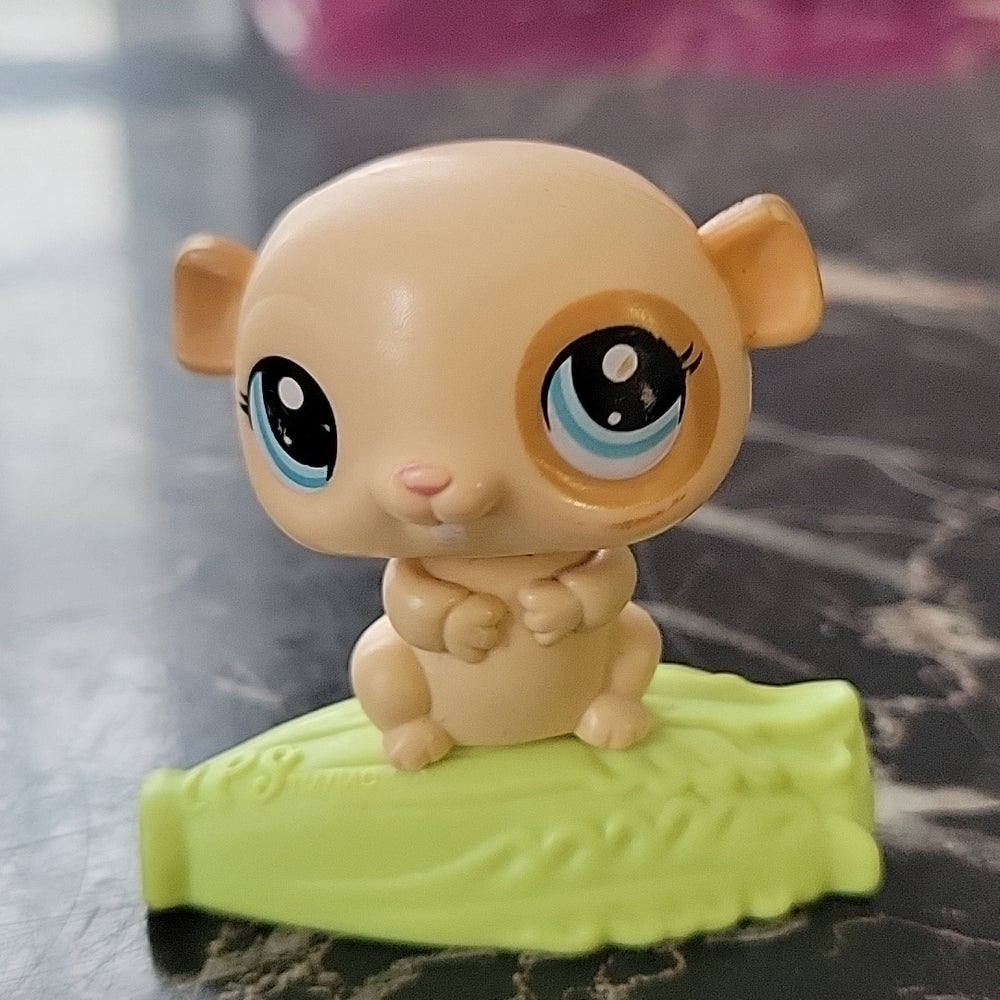 Bobble-Head Hamster  Littlest Pet Shop Mcdonald'S 2010 Tan Figure Toy