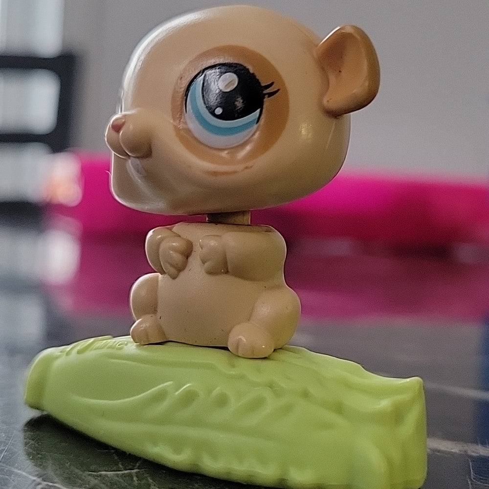 Bobble Head Hamster Littlest Pet Shop Mcdonald S 2010 Tan Figure Toy