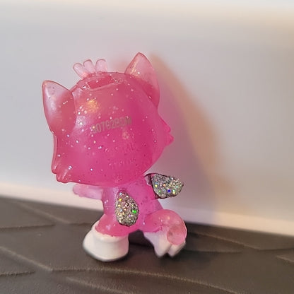 Hatchimals Colleggtibles Pink Ice Skating Cat Silver Wings Figure Toy