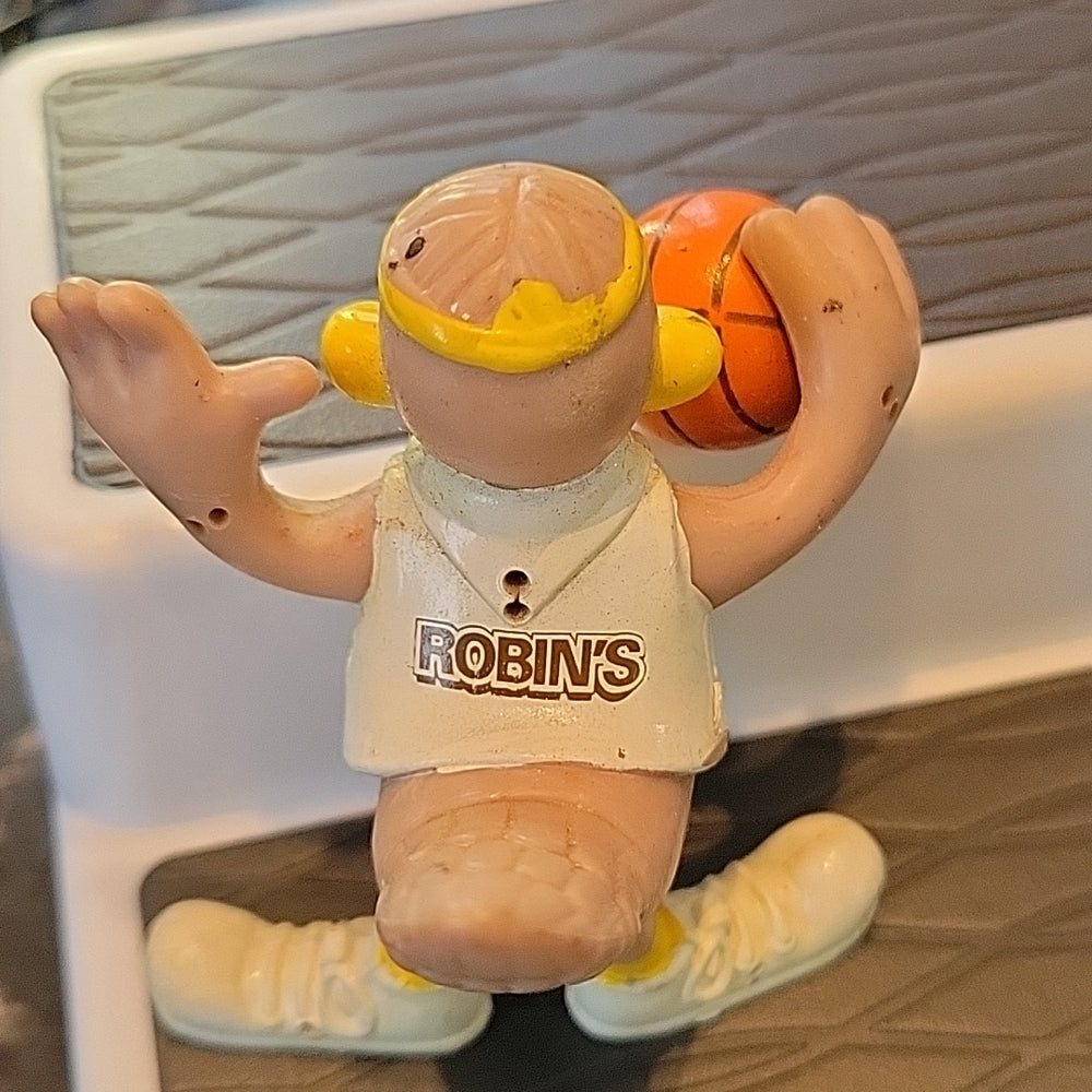 Vintage 1996 Robin'S Foods Basket Ball Player Bendy Figure Toy Bird Rare