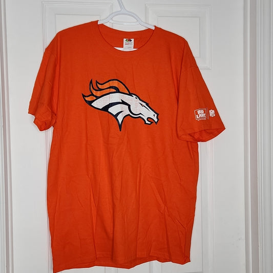 Budlight Denver Broncos T Shirt Large