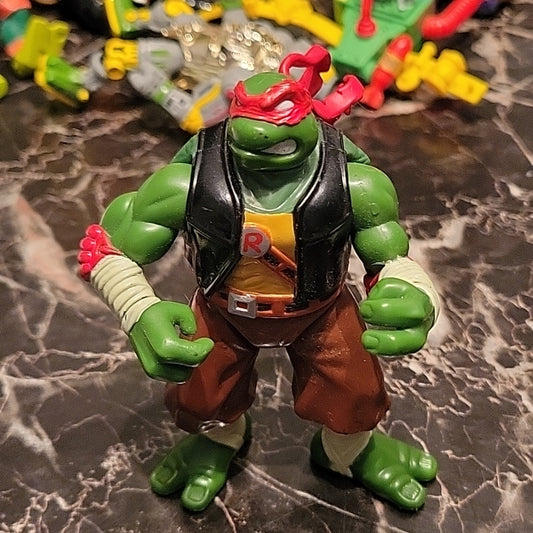 1997 Teenage Mutant Ninja Turtles Tmnt Cowabunga Cruisin Raphael Action Figure