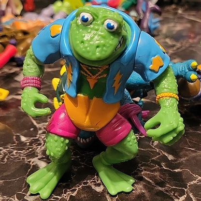 Tmnt Ninja Turtles Genghis Frog Vintage Action Figure Playmates 1990