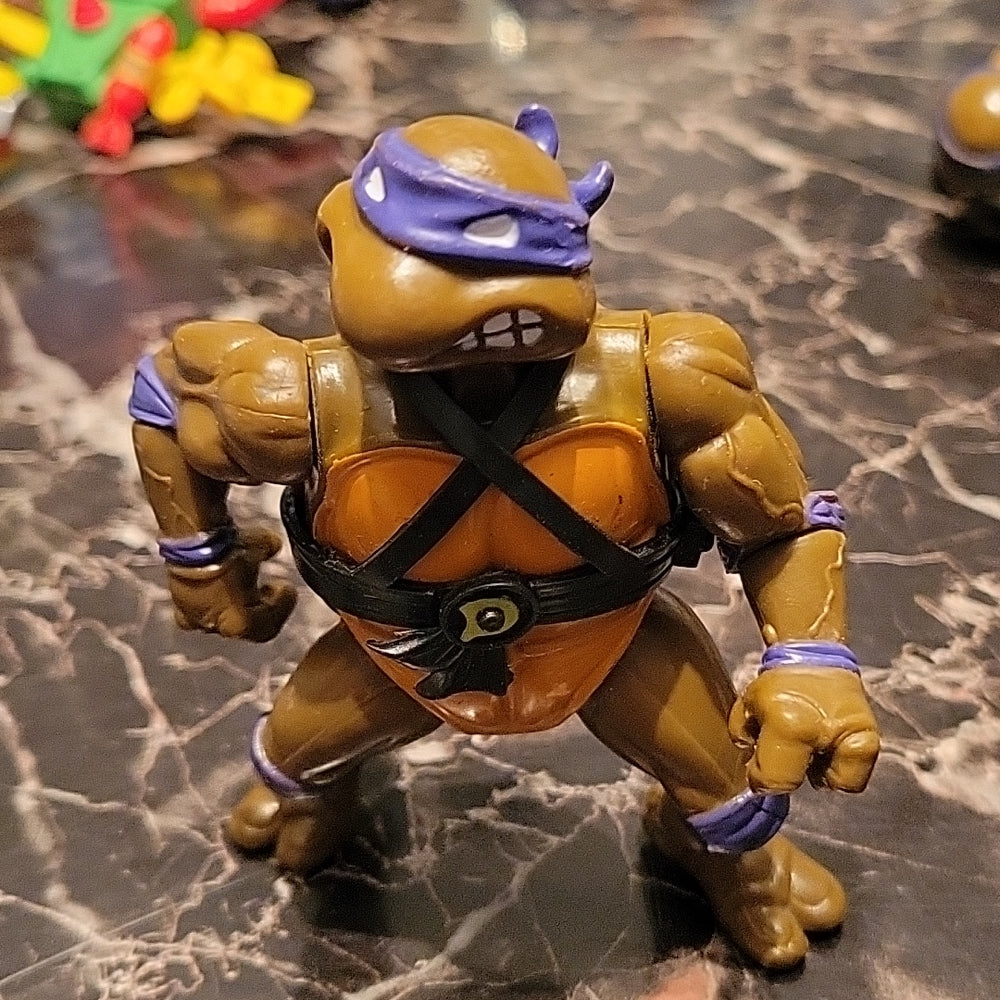 Teenage Mutant Ninja Turtles Donatello Hard Head Action Figure Tmnt 1988 W/ Belt