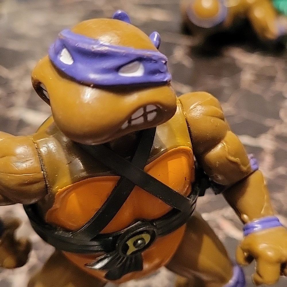 Teenage Mutant Ninja Turtles Donatello Hard Head Action Figure Tmnt 1988 W/ Belt