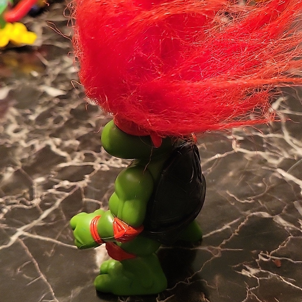 1993 Vintage Teenage Mutant Ninja Turtle Raphael Troll Doll
