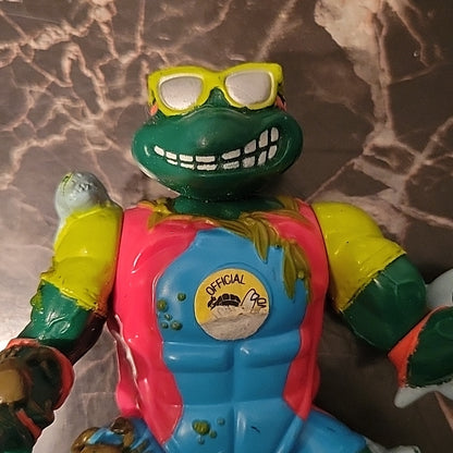 Tmnt 1990 Sewer Surfer Michaelangelo Action Figure Teenage Mutant Ninja Turtles