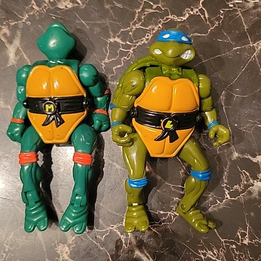 Tmnt Leonardo 1992 Shell Transfoming Leo W/ Part Michaengelo Action Figure Toy