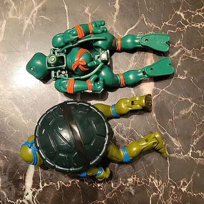 Tmnt Leonardo 1992 Shell Transfoming Leo W/ Part Michaengelo Action Figure Toy