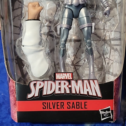 Marvel Legends Silver Sable 6" Spider-Man Action Figure Kingpin Baf