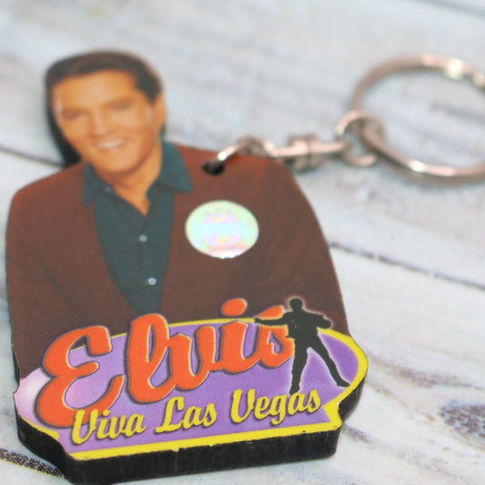 Vintage Viva Las Vegas Elvis Presley Keychain