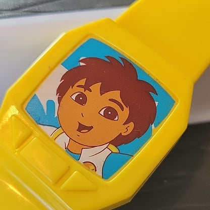 Diego 2004 Figure Toy With Yellow Rubber Watch For Little Kids