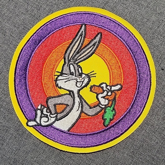 Large 6Inch Tall Looney Tunes Patch Vintage Colored Ultra Rare Cartoon Bugsbunny