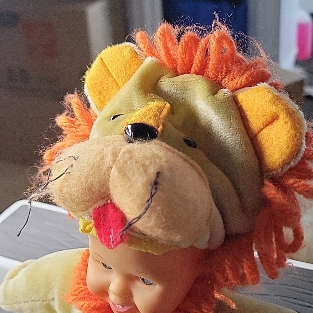 1990 Special Edition Dolly Pet No Tag Animal Lion Baby Doll Toy 8" Cititoy Cute
