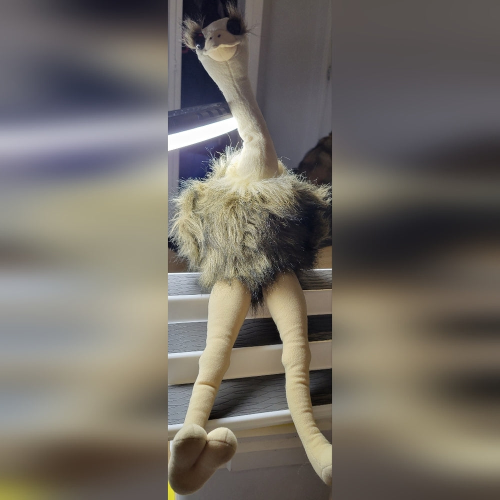 Vtg Oona Ostrich Applause Dakin Large Stuffed Plush Animal Bird Bendable Legs