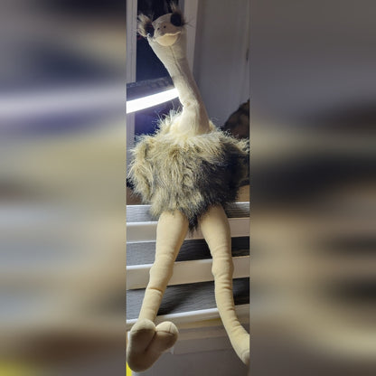 Vtg Oona Ostrich Applause Dakin Large Stuffed Plush Animal Bird Bendable Legs