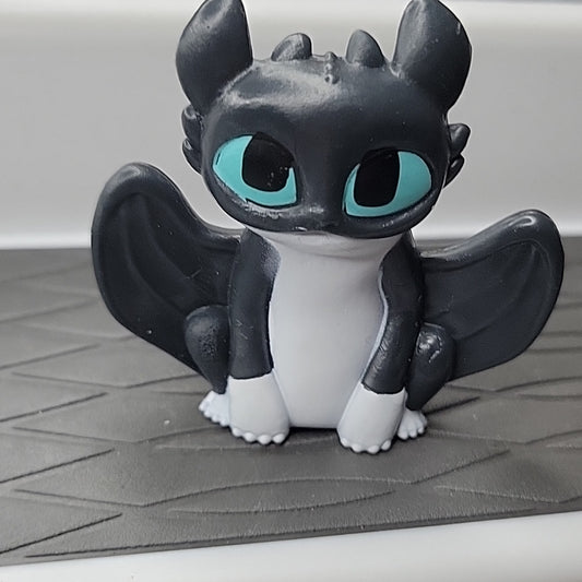 Dreamworks Dragons Mystery Dragons, Flat Mini-Figurine Dwa Fury Toy