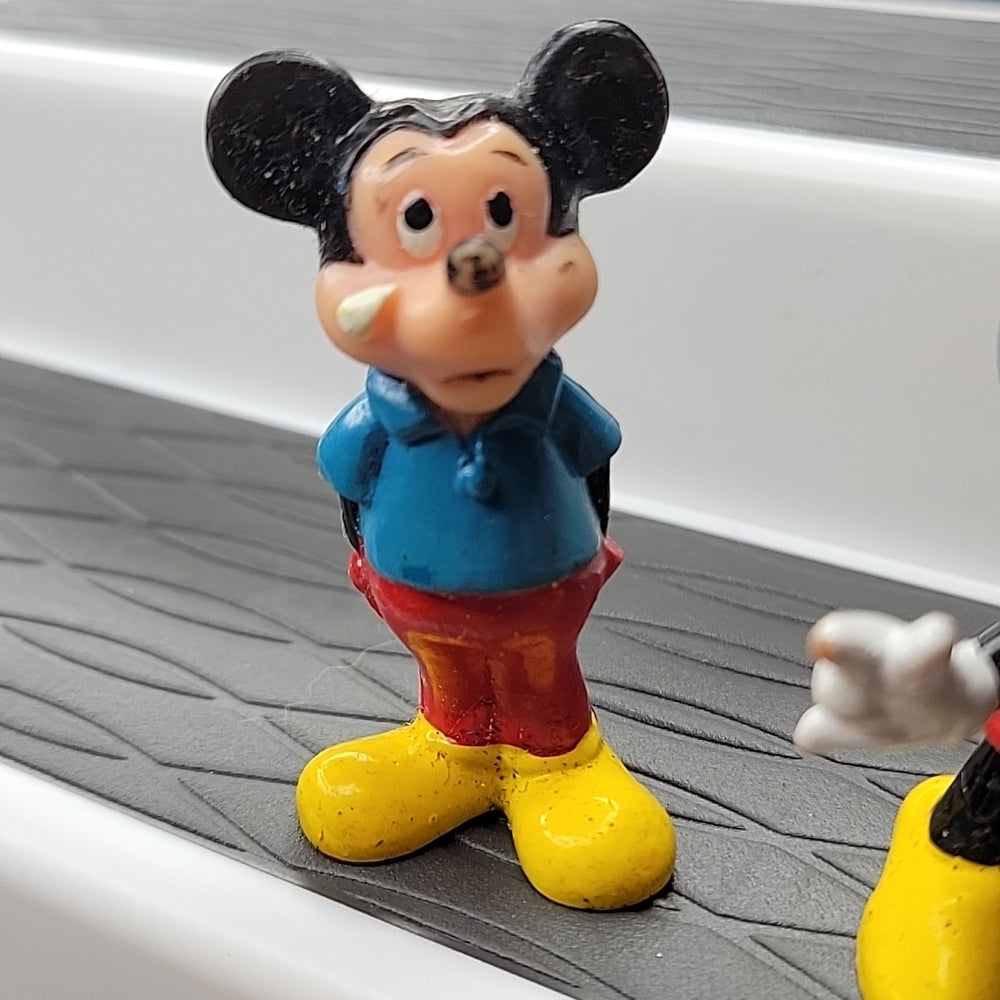 Vintage Disney Mini Figures, Goofy, Mickey Mouse