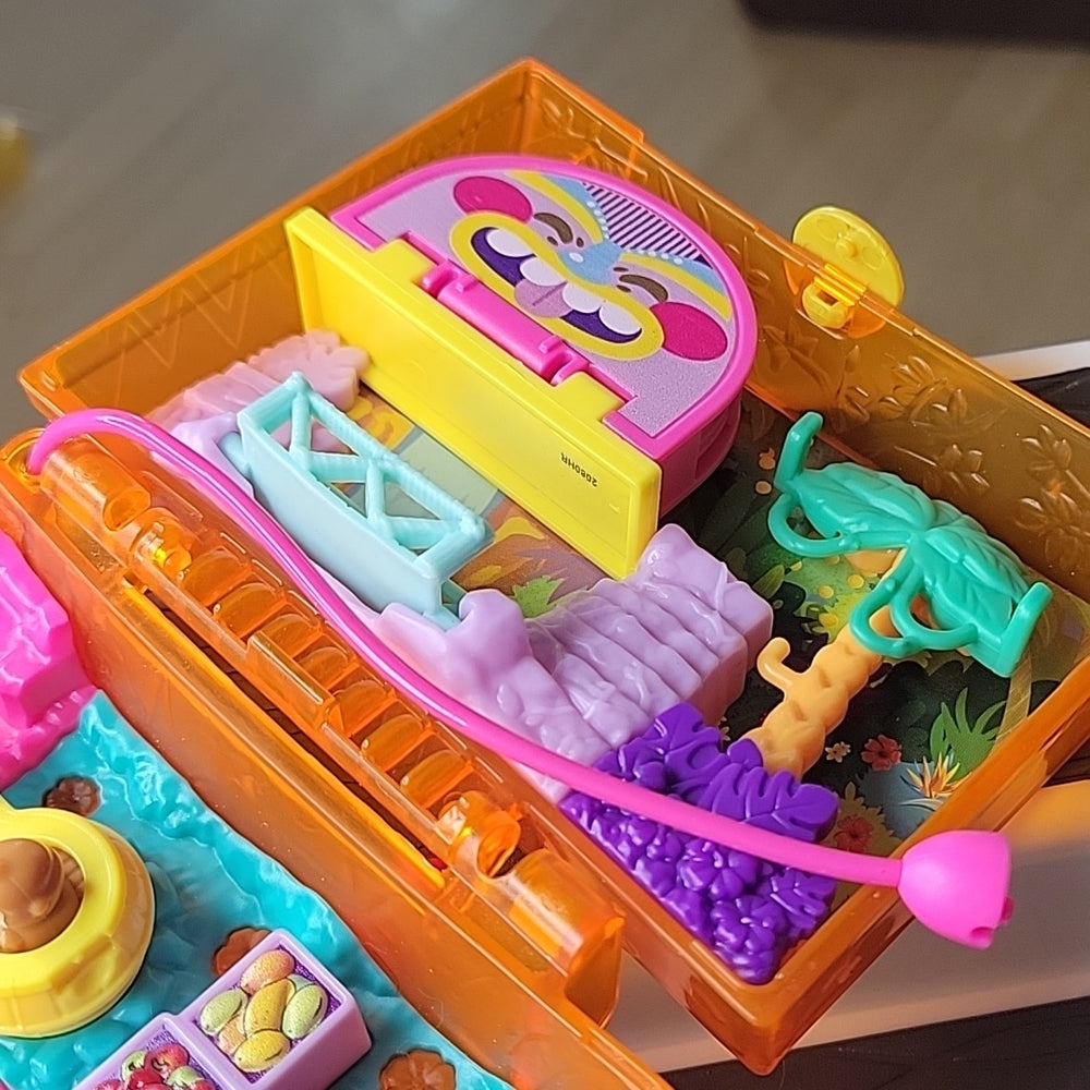 Polly Pocketpolly Pocket™ Coffret De Jeu Compact Safari Dans La Jungle Toys Box